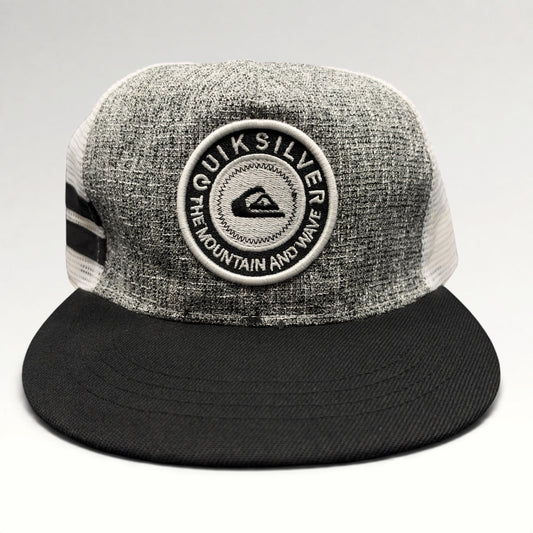 Quiksilver Mountain and Wave Striped Snapback Trucker Hat, photo 1