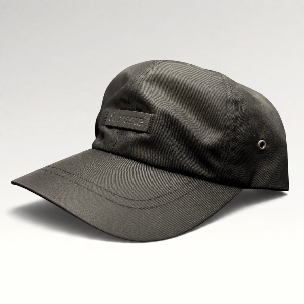 Supreme Leather Patch Camp Strapback Hat