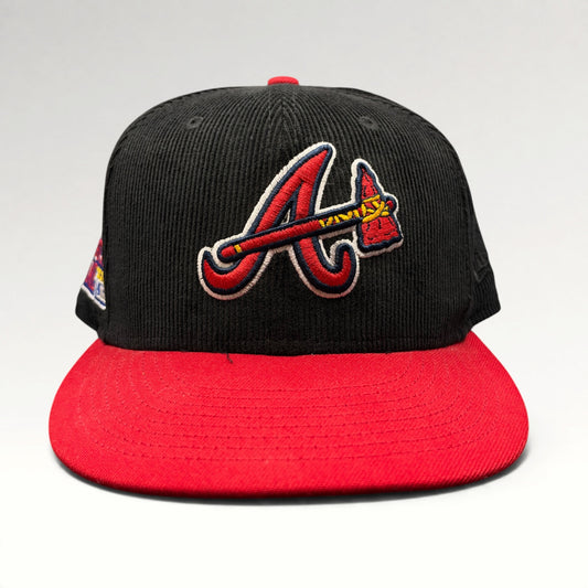 Atlanta Braves New Era 59FIFTY Corduroy Fitted Hat Size 7 5/8