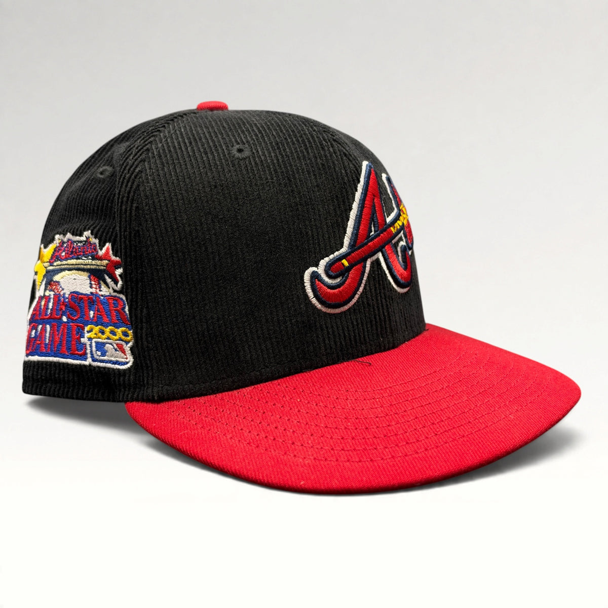 Atlanta Braves New Era 59FIFTY Corduroy Fitted Hat Size 7 5/8
