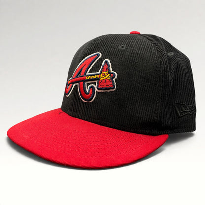 Atlanta Braves New Era 59FIFTY Corduroy Fitted Hat Size 7 5/8