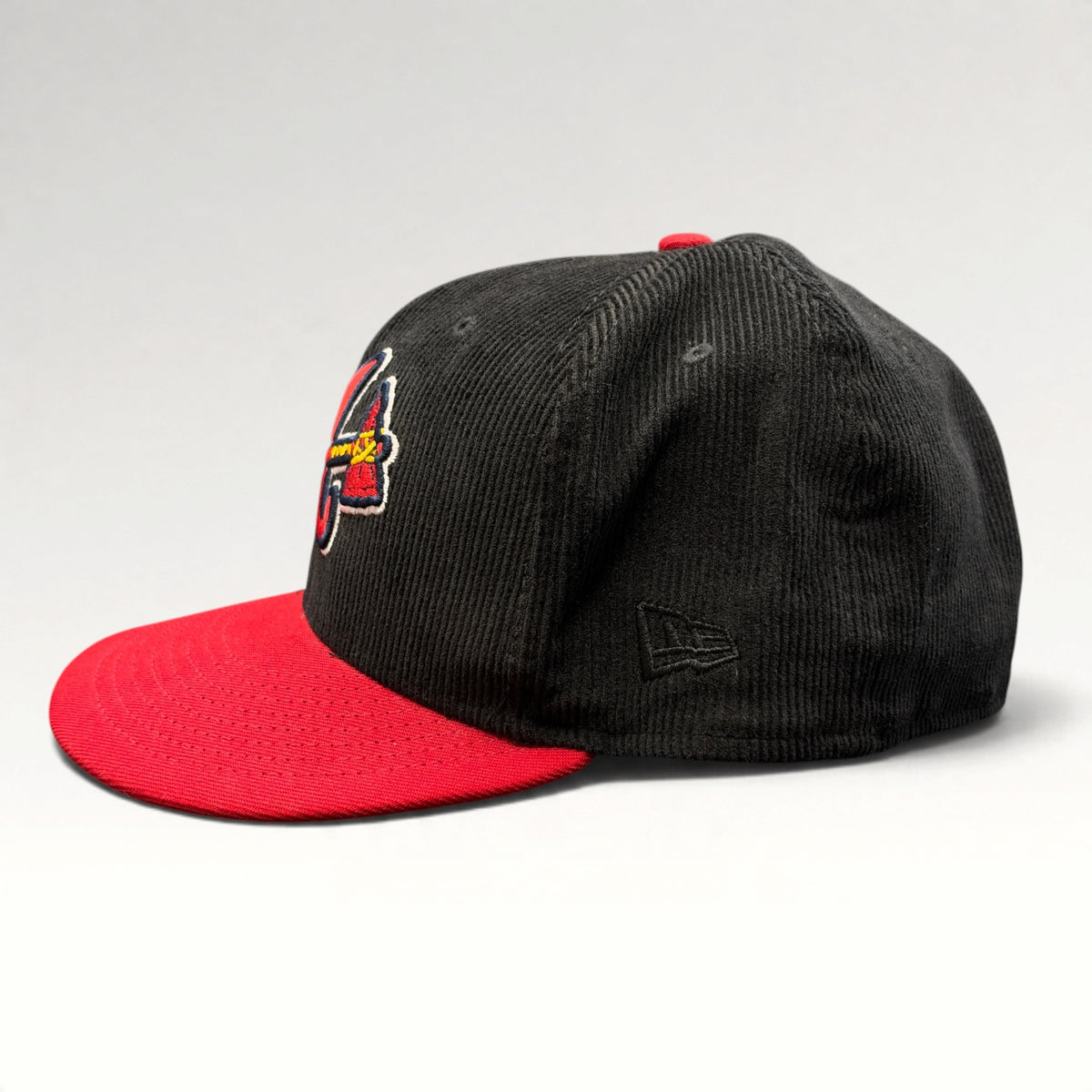 Atlanta Braves New Era 59FIFTY Corduroy Fitted Hat Size 7 5/8