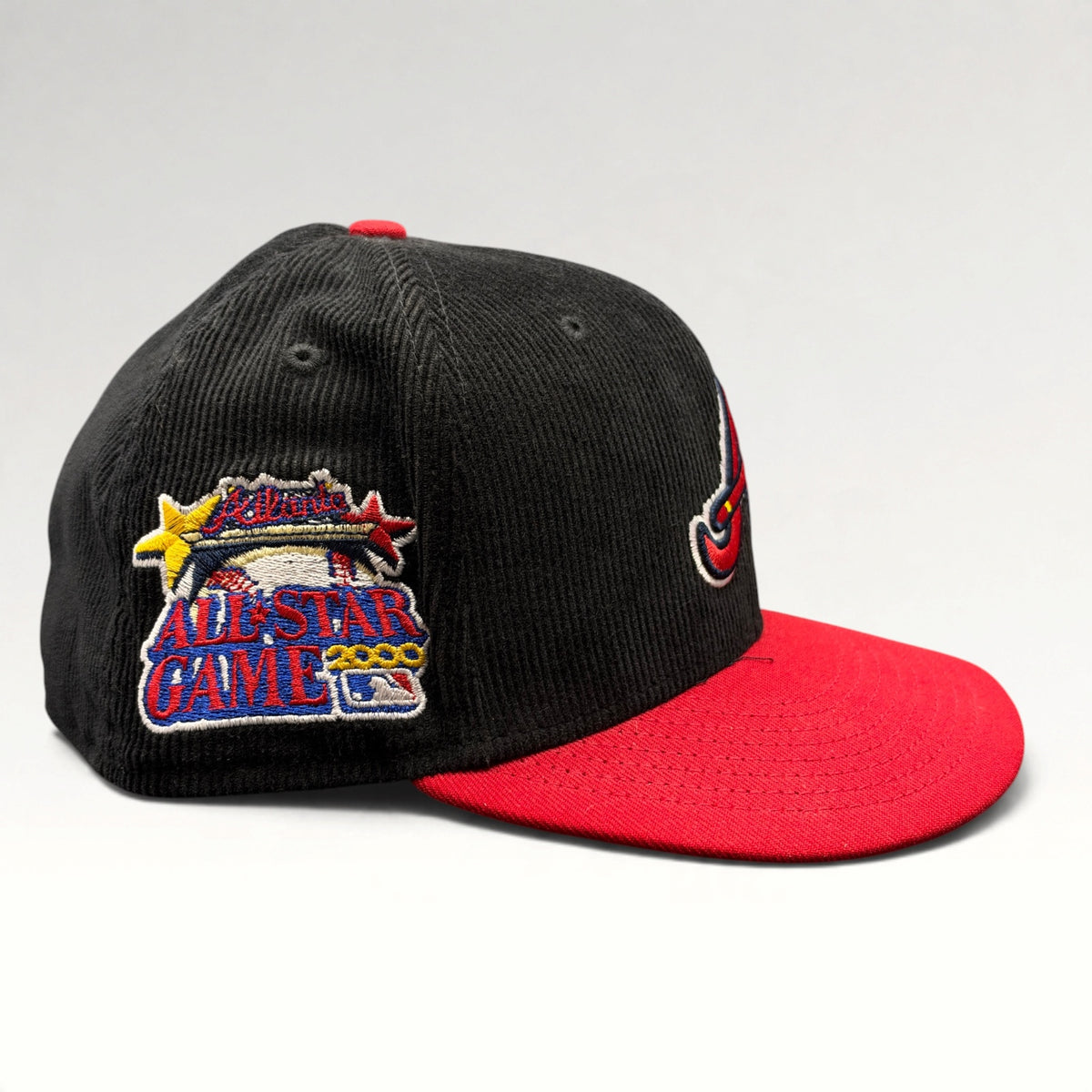 Atlanta Braves New Era 59FIFTY Corduroy Fitted Hat Size 7 5/8