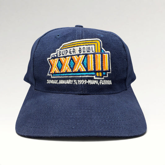 Super Bowl XXXIII Miami 1999 Logo 7 Snapback Hat