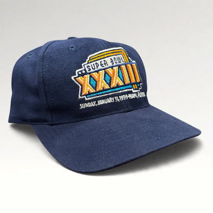 Super Bowl XXXIII Miami 1999 Logo 7 Snapback Hat