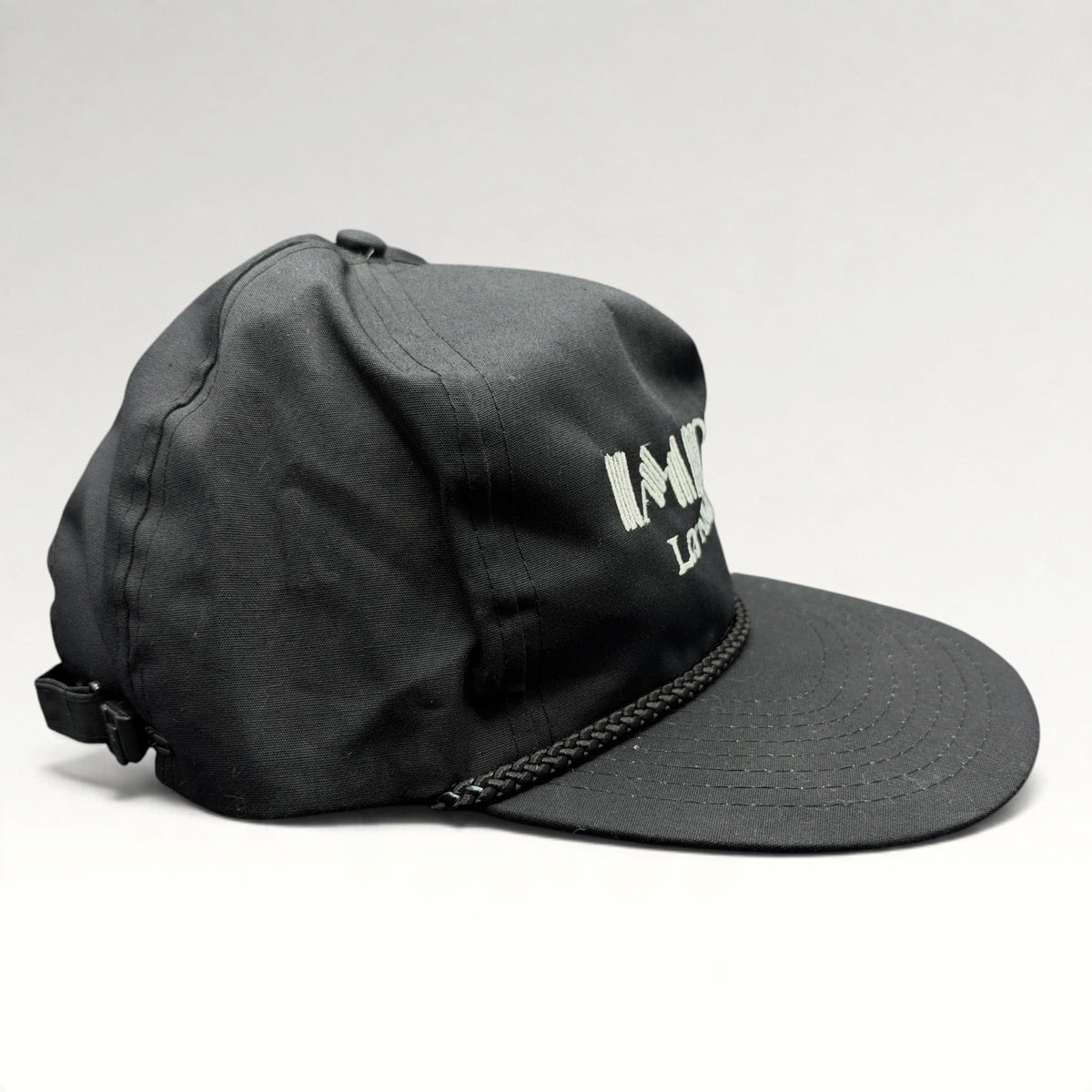 Improv Los Angeles Nissin Vintage 1990s Zipperback Rope Hat, photo 5