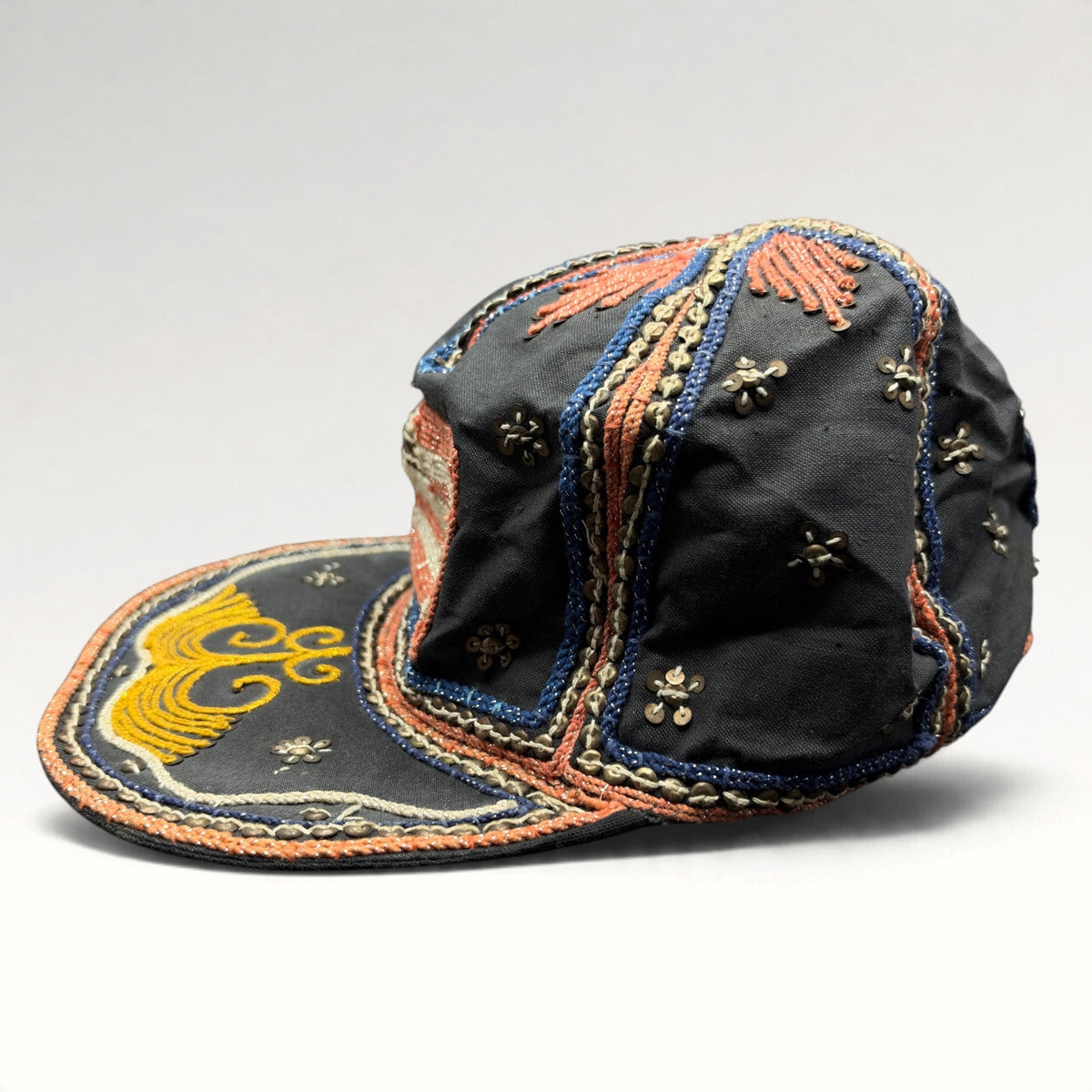 American Flag Handmade Burma Myanmar Vintage 1980s Fitted Hat OS, photo 4