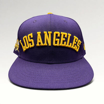 Los Angeles Dodgers Purple Gold New Era 59FIFTY Fitted Hat 7 3/8, photo 1