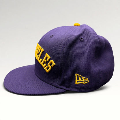 Los Angeles Dodgers Purple Gold New Era 59FIFTY Fitted Hat 7 3/8, photo 4