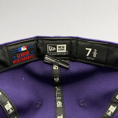 Los Angeles Dodgers Purple Gold New Era 59FIFTY Fitted Hat 7 3/8, photo 7