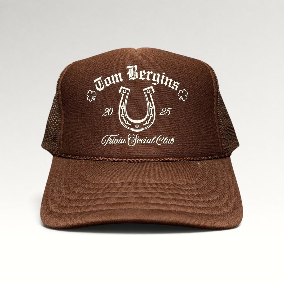 Tom Bergin's Trivia Social Club 2025 Rope Front Snapback Trucker Hat, photo 1