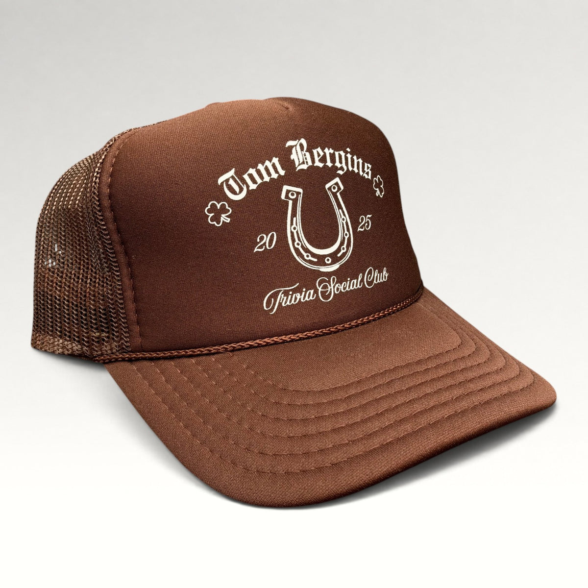 Tom Bergin's Trivia Social Club 2025 Rope Front Snapback Trucker Hat, photo 2