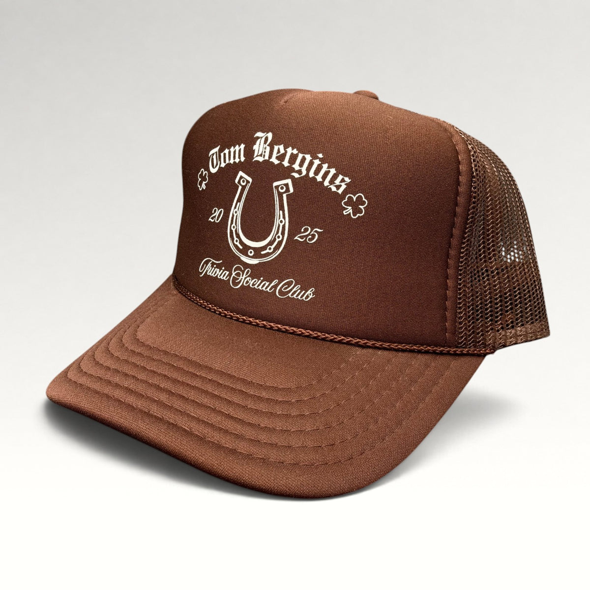 Tom Bergin's Trivia Social Club 2025 Rope Front Snapback Trucker Hat, photo 3