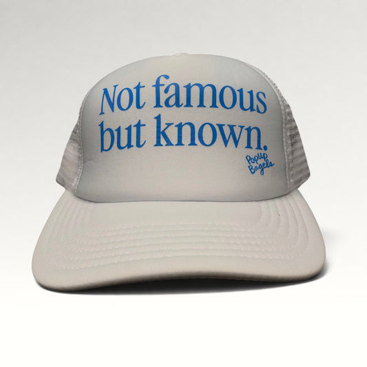 PopUp Bagels Not Famous But Known Snapback Trucker Hat, photo 1