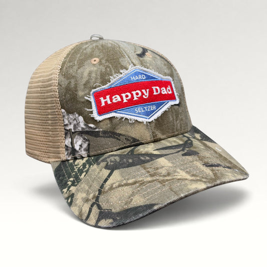 Happy Dad Hard Seltzer Camo Snapback Trucker Hat, photo 2