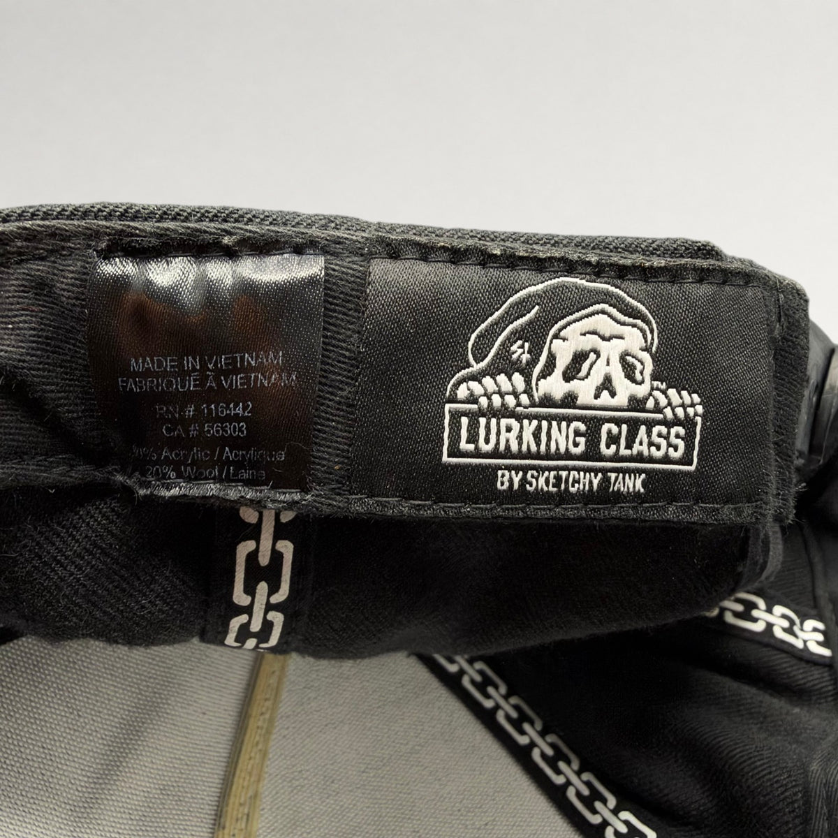 Lurking Class by Sketchy Tank Snapback Hat view 7