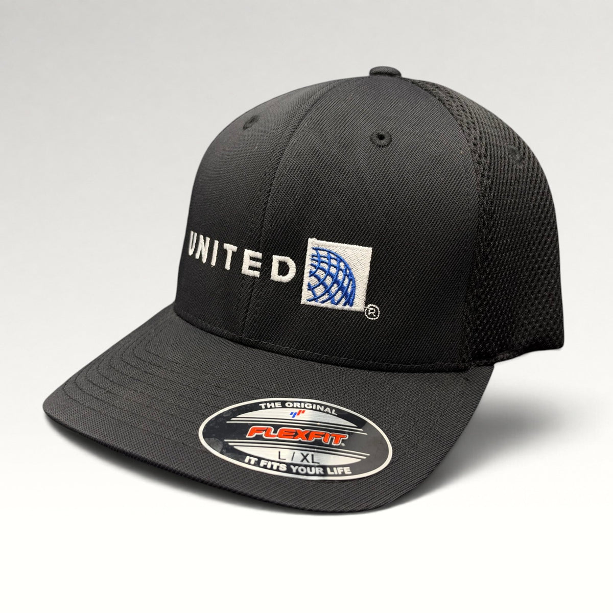 United Airlines Flexfit Stretch-Fit Trucker Hat Size L–XL view 3
