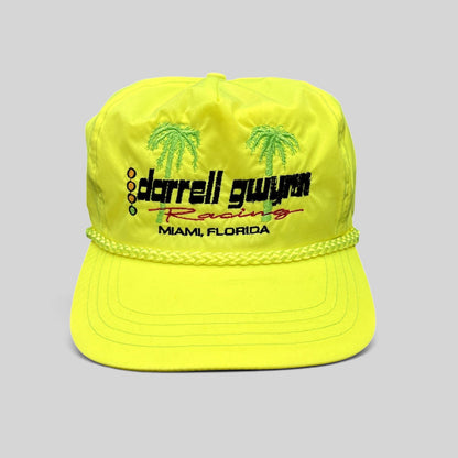 Vintage Darrell Gwynn Racing Miami Florida Neon Snapback Hat Sportcap Taiwan