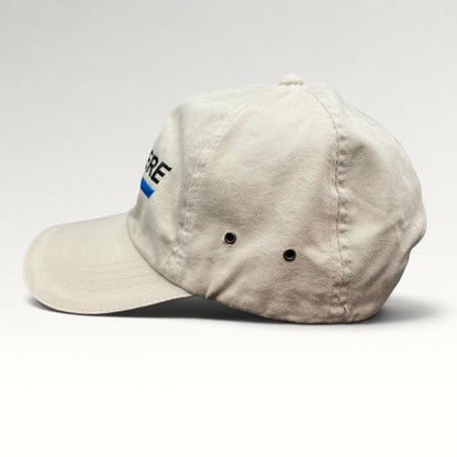 Side view showing metal ventilation eyelets