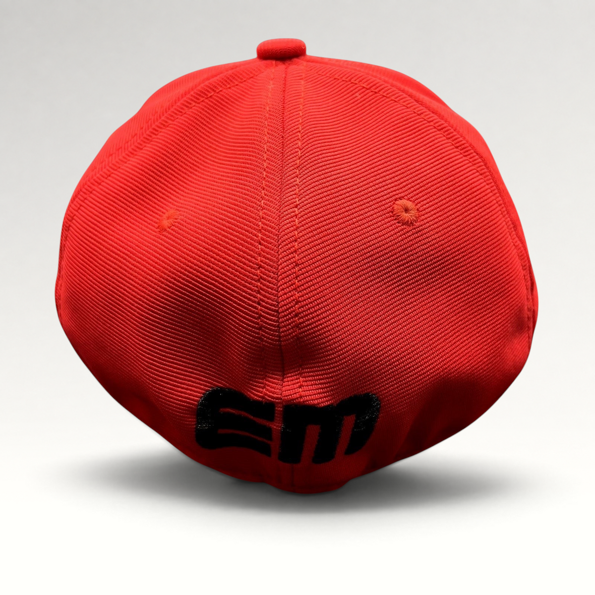 Raree Finds Los Angeles Lashings red fitted cricket cap with black embroidered logo on the back