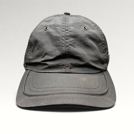 Front view of black Dainese DMobile winter hat