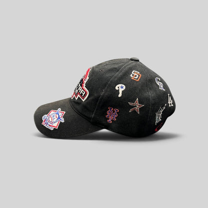 Raree Finds black American Needle 2003 MLB All-Star Game hat with multi-team embroidered logos and brim patch