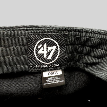 Raree Finds black ’47 Brand hat interior label with logo and OSFA size tag