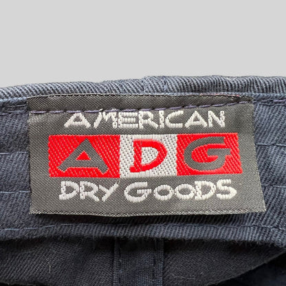 Raree Finds American Needle ADG clothing label stitched on a black cotton hat interior