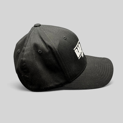 Raree Finds black Bad Boys Ride or Die crew hat with white embroidered logo on the side, Flexfit fitted cap.