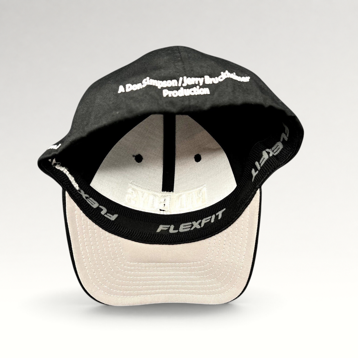 Raree Finds black Bad Boys Ride or Die crew hat with white embroidery and Flexfit interior band