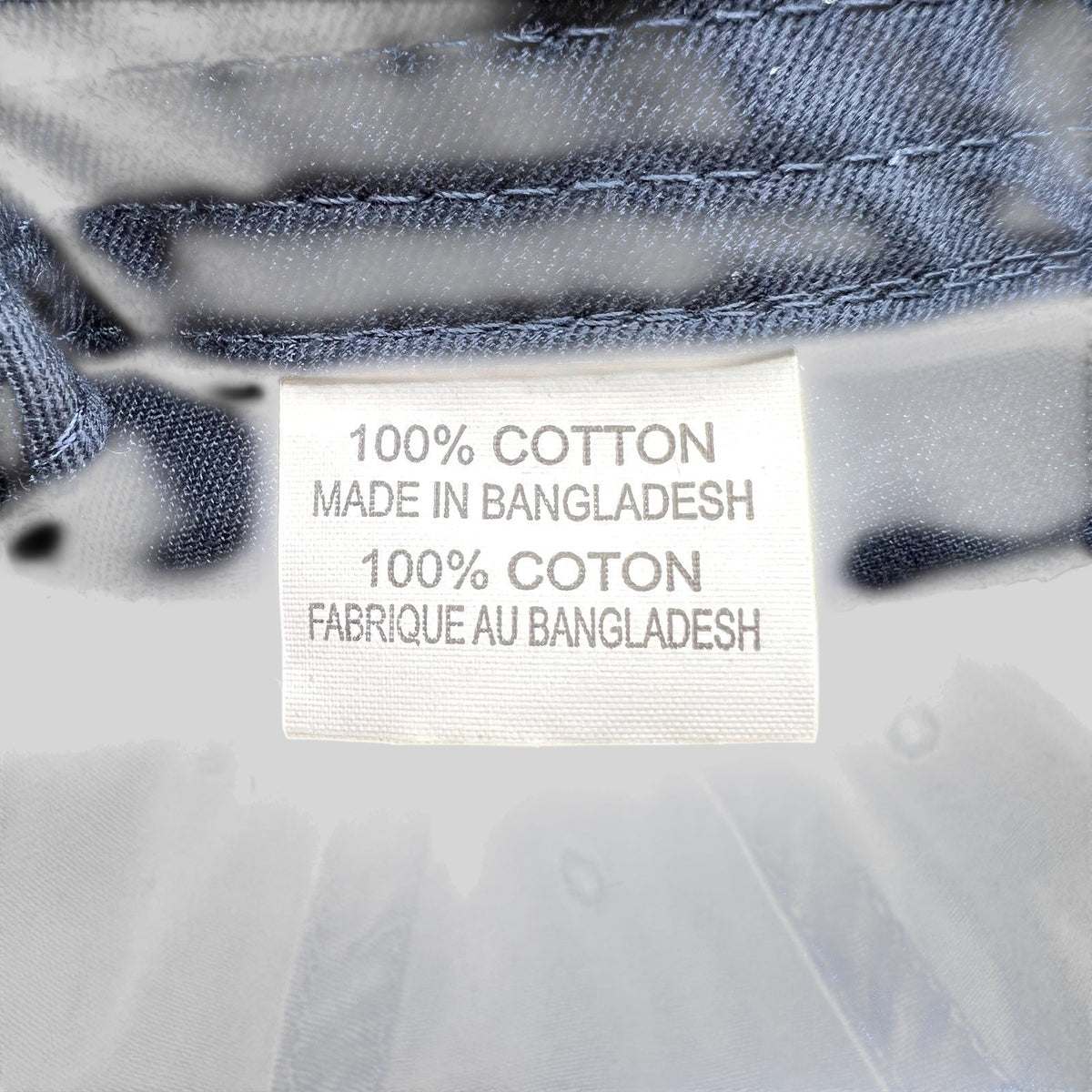 Raree Finds Barton & Gray Mariners Club hat interior label showing 100% cotton material and origin
