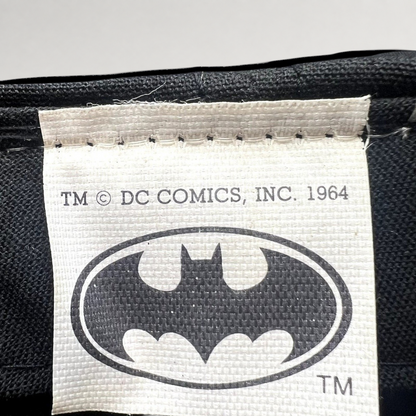 Raree Finds vintage Batman DC Comics cap interior tag with 1964 copyright logo on black fabric