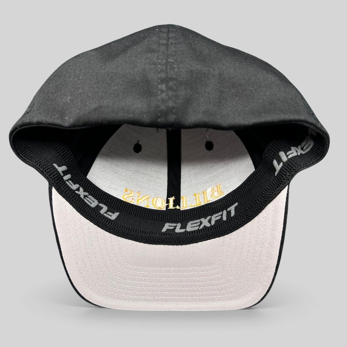 Raree Finds Billions TV show promotional cap in black with gold embroidery on a structured Yupoong Flexfit hat