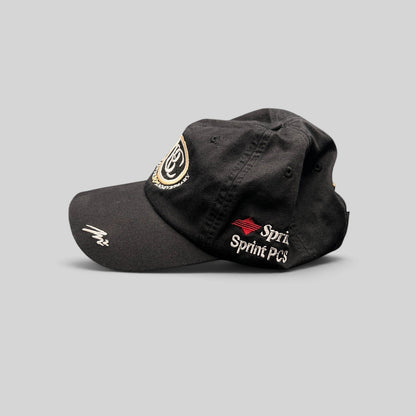 Raree Finds black cotton unstructured hat with BC 20th anniversary embroidery and Sprint PCS logo on the side