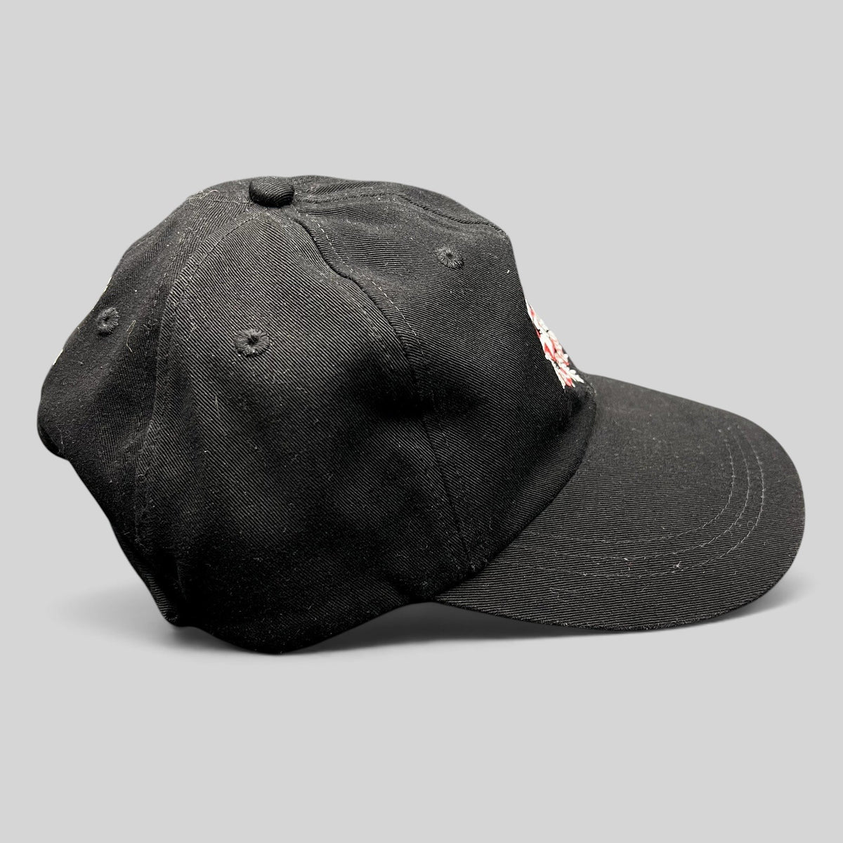 Raree Finds vintage black cotton Ouray Sportswear ASPA Ski Patrol strapback hat with embroidered front logo