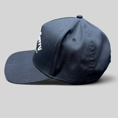 Raree Finds black Bloody Gerry snapback hat with white embroidered Venice California branding and flat bill