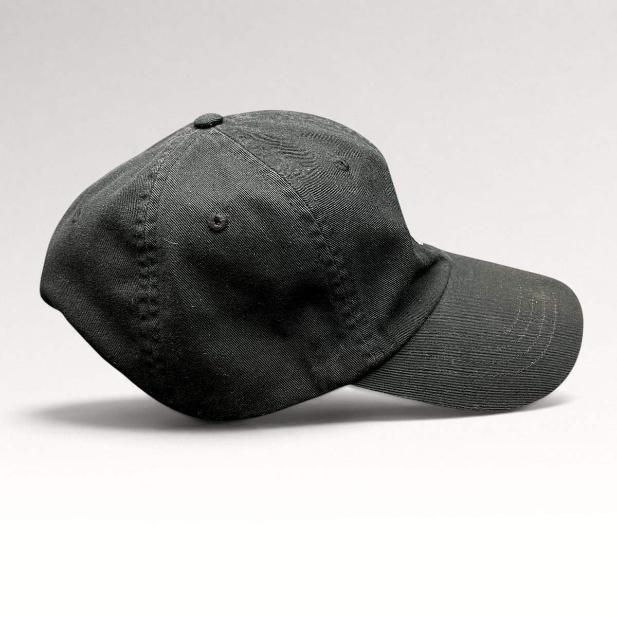 Raree Finds black cotton twill Polo Ralph Lauren strapback hat with a curved brim and classic sport design