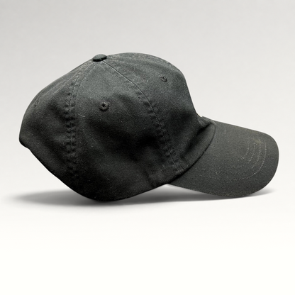 Raree Finds black cotton twill Polo Ralph Lauren strapback hat with a curved brim and classic sport design