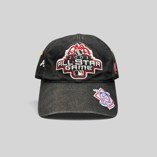 Raree Finds black American Needle 2003 MLB All-Star Game Chicago cotton twill adjustable hat with embroidered logos