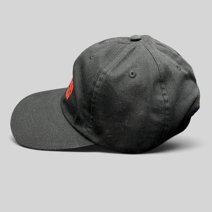 Raree Finds black Beechfield strapback hat with red embroidered MTV EMA Düsseldorf 2022 logo on the front