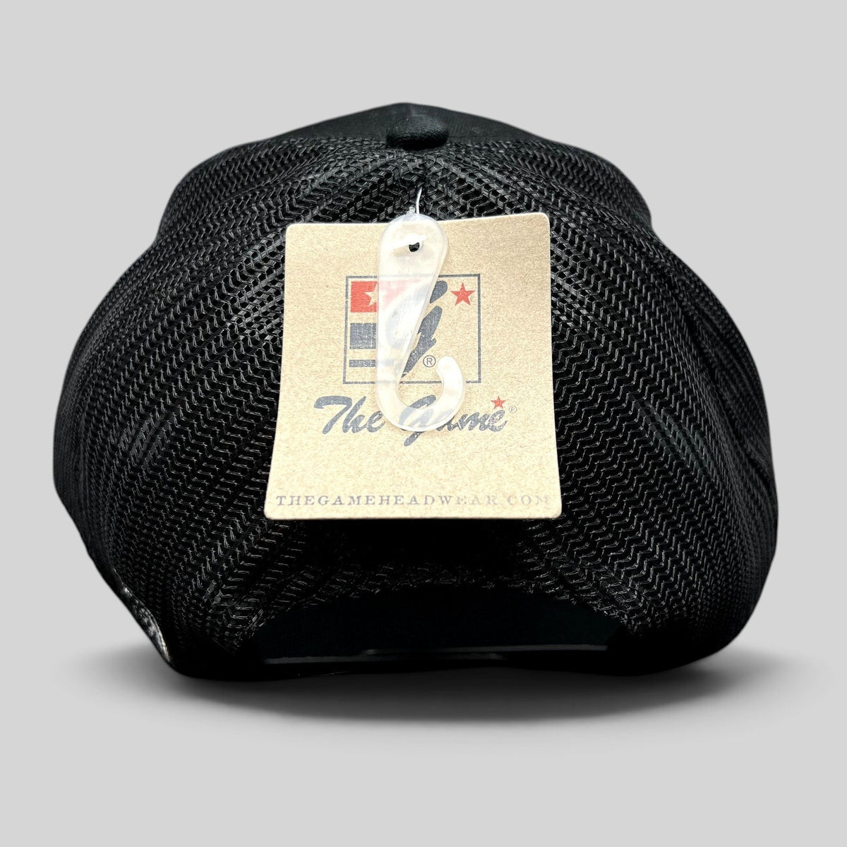 Raree Finds black American Ninja Warrior crew trucker hat with mesh back and The Game brand tag