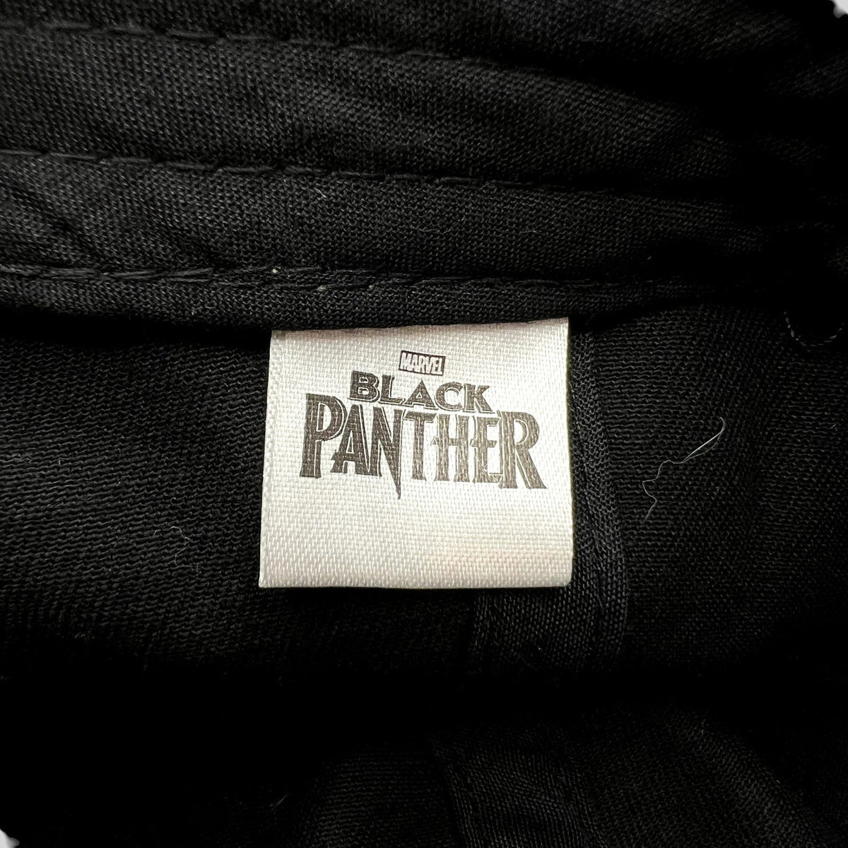Raree Finds official Marvel Black Panther movie promo hat interior brand label on black fabric