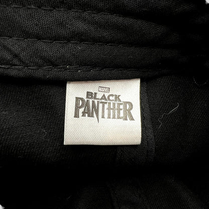 Raree Finds official Marvel Black Panther movie promo hat interior brand label on black fabric