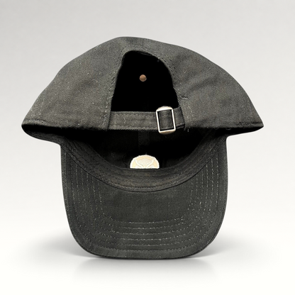 Raree Finds official Marvel Black Panther movie promo strapback hat in black with adjustable metal buckle closure