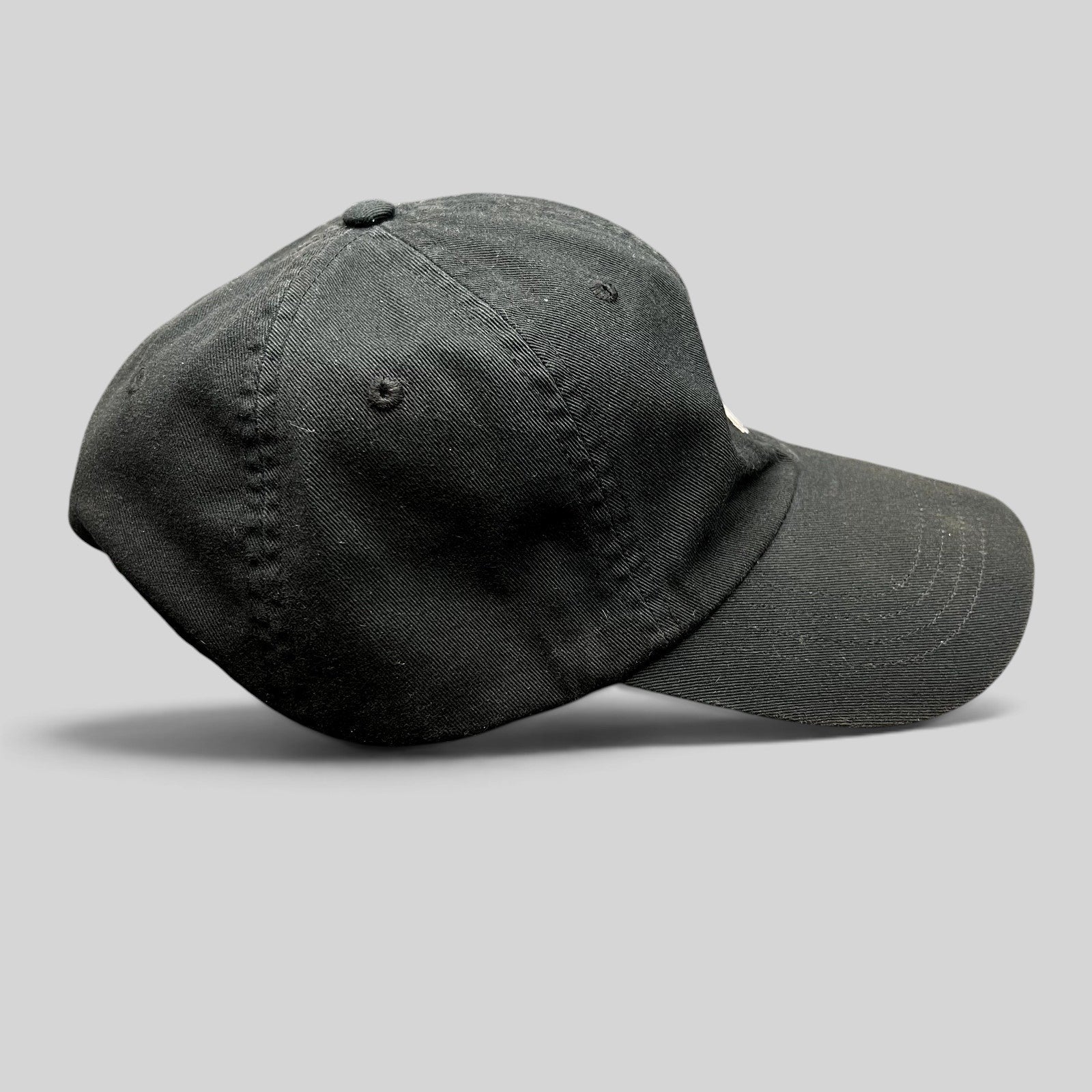 Raree Finds Polo Ralph Lauren black cotton twill strapback hat with a curved brim and classic sport design