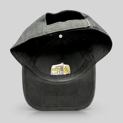 Raree Finds black cotton strapback hat with The Price Is Right logo embroidered on the interior crown