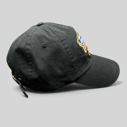 Raree Finds black Bayou Apparel strapback hat with embroidered Allstate Sugar Bowl logo and Florida Gators side patch.
