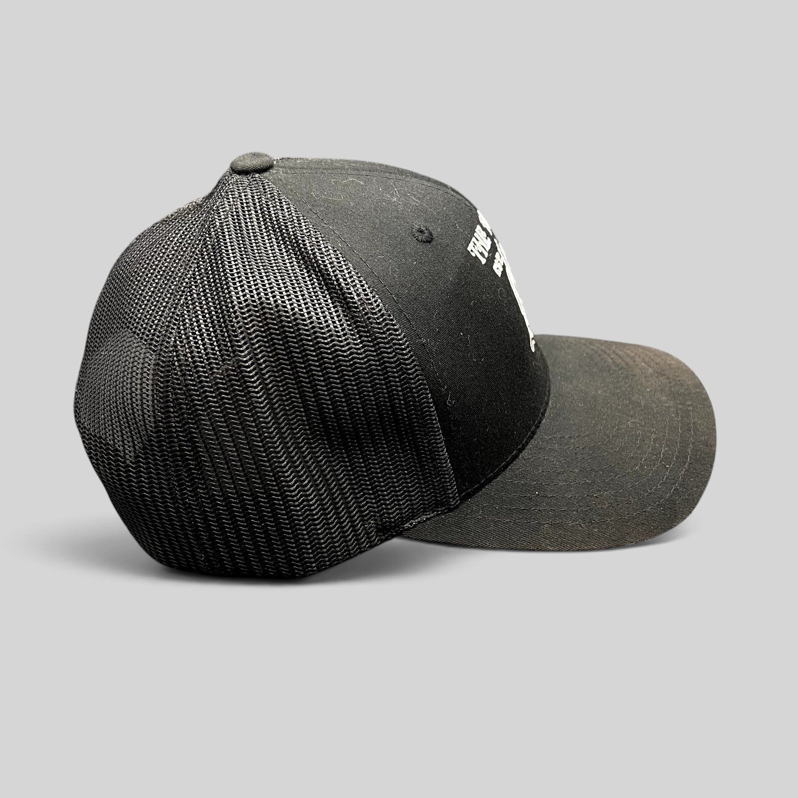 Raree Finds black Yupoong trucker snapback hat with embroidered The Talpa Los Angeles restaurant cactus mascot logo
