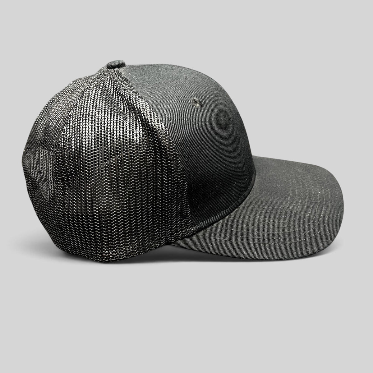 Raree Finds American Music Awards blackout trucker hat with black mesh back and adjustable snapback closure