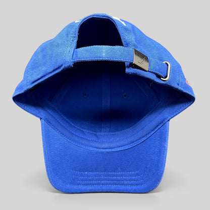 Raree Finds blue cotton Nautica Malibu Triathlon strapback hat with adjustable metal buckle closure